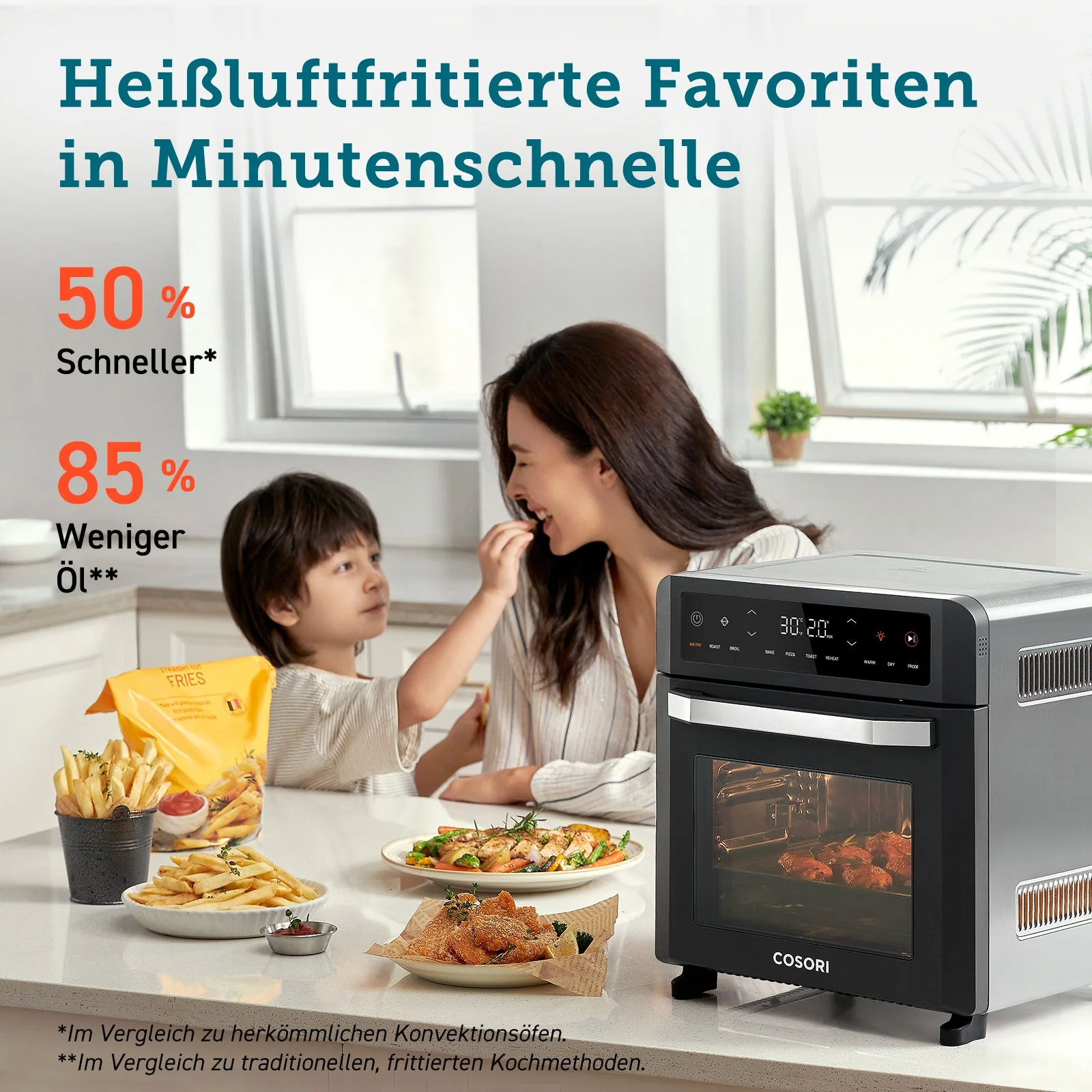 COSORI 12-Liter Heißluftfritteuse Backofen - Image 4