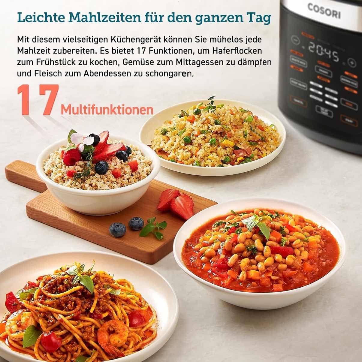 COSORI 5.0-Liter Rice Cooker schwarz - Image 3