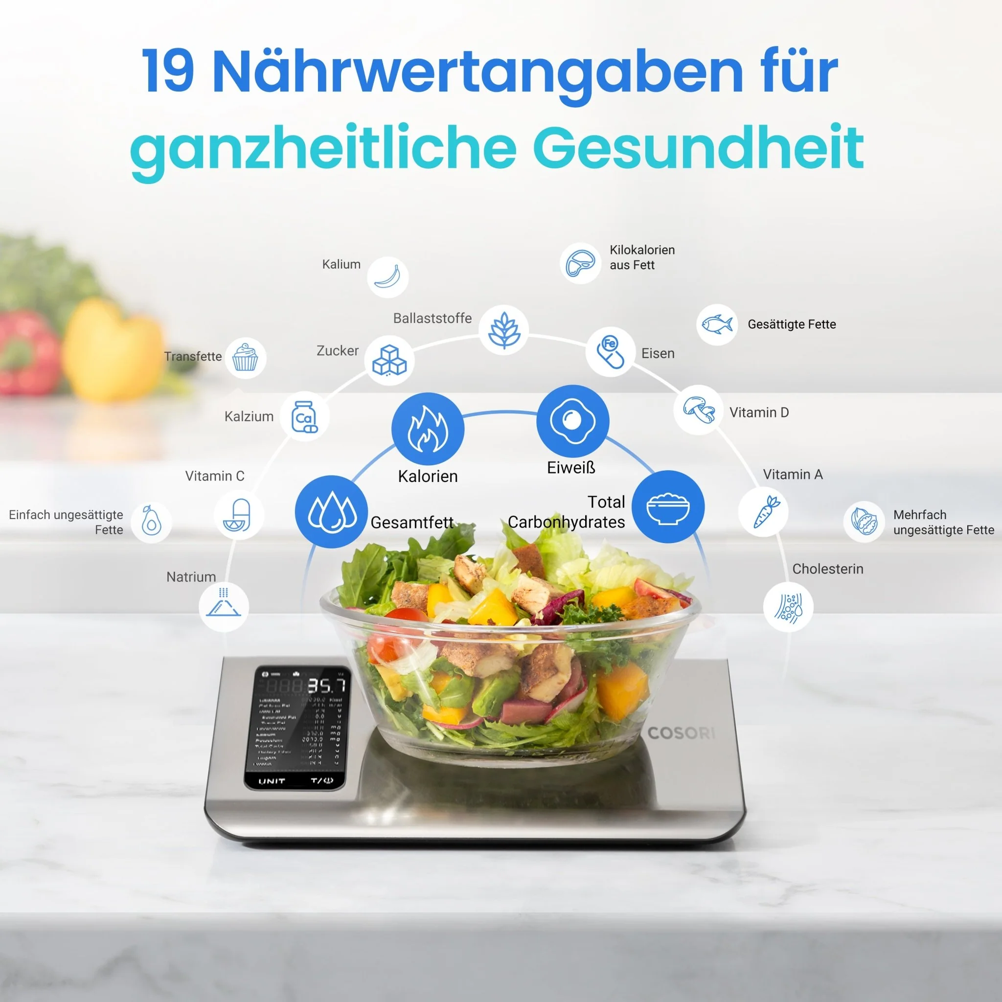 COSORI CNS-R101S Smarte Ernährungswaage - Image 3