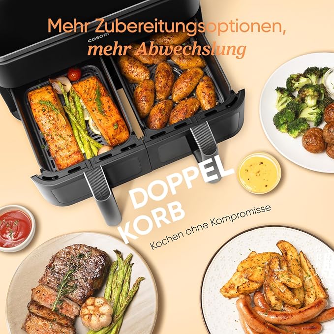 COSORI Dual Basket 8,5-Liter Heißluftfritteuse - Image 5
