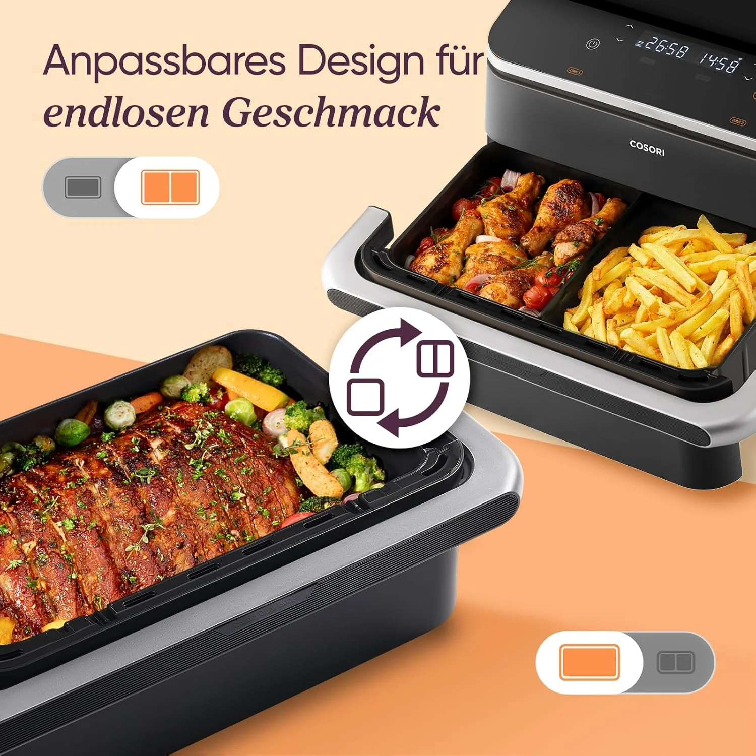 COSORI Dual Blaze Twinfry™ 10-Litre Heißluftfritteuse - Image 7