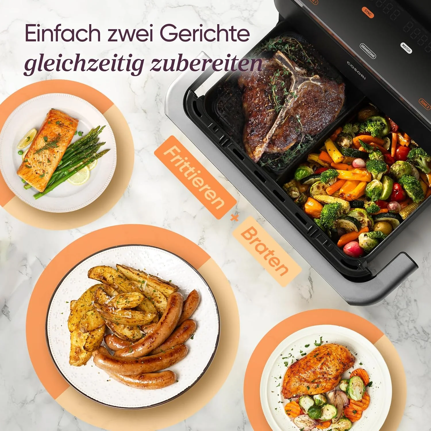 COSORI Dual Blaze Twinfry™ 10-Litre Heißluftfritteuse - Image 8