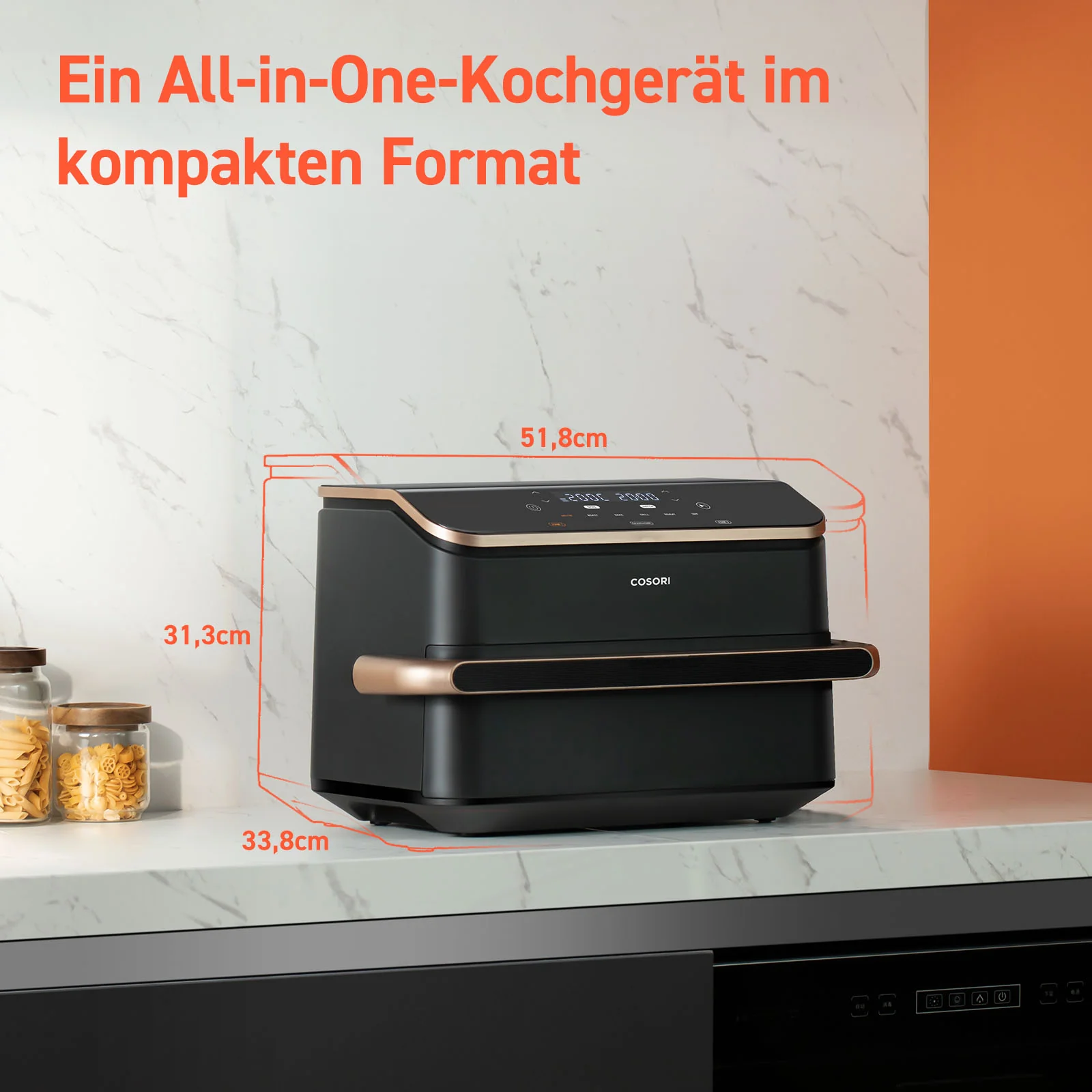 COSORI Dual Blaze Twinfry™ 10-Litre Heißluftfritteuse-Gold - Image 12