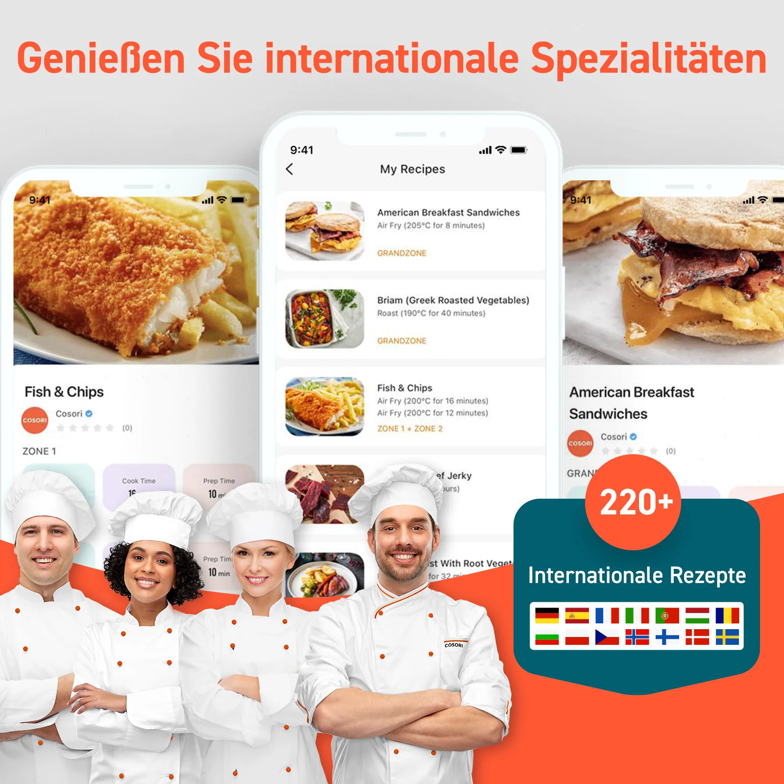 COSORI Dual Blaze Twinfry™ 10-Litre Heißluftfritteuse-Gold - Image 8