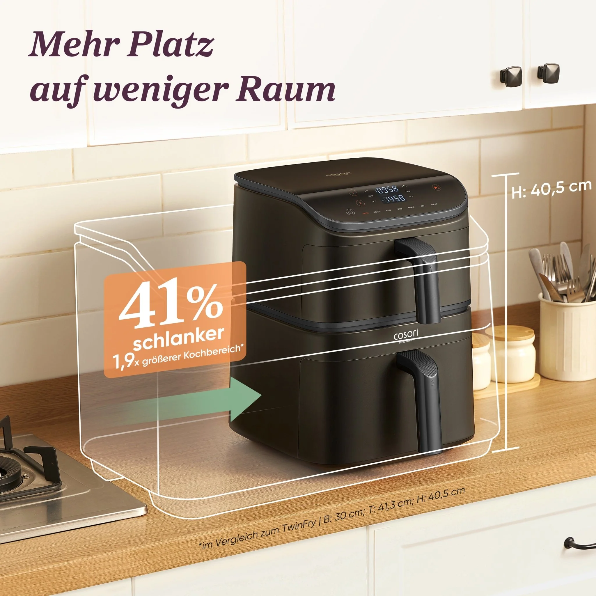 COSORI Turbo Tower™ 10,8-Liter Heißluftfritteuse Standard - Image 10
