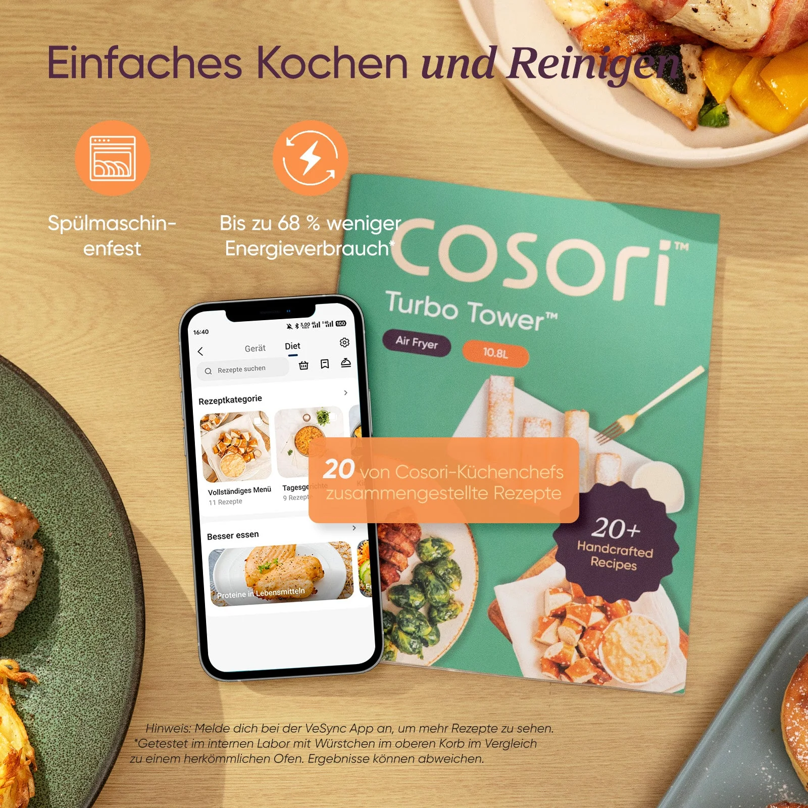 COSORI Turbo Tower™ 10,8-Liter Heißluftfritteuse Standard - Image 15