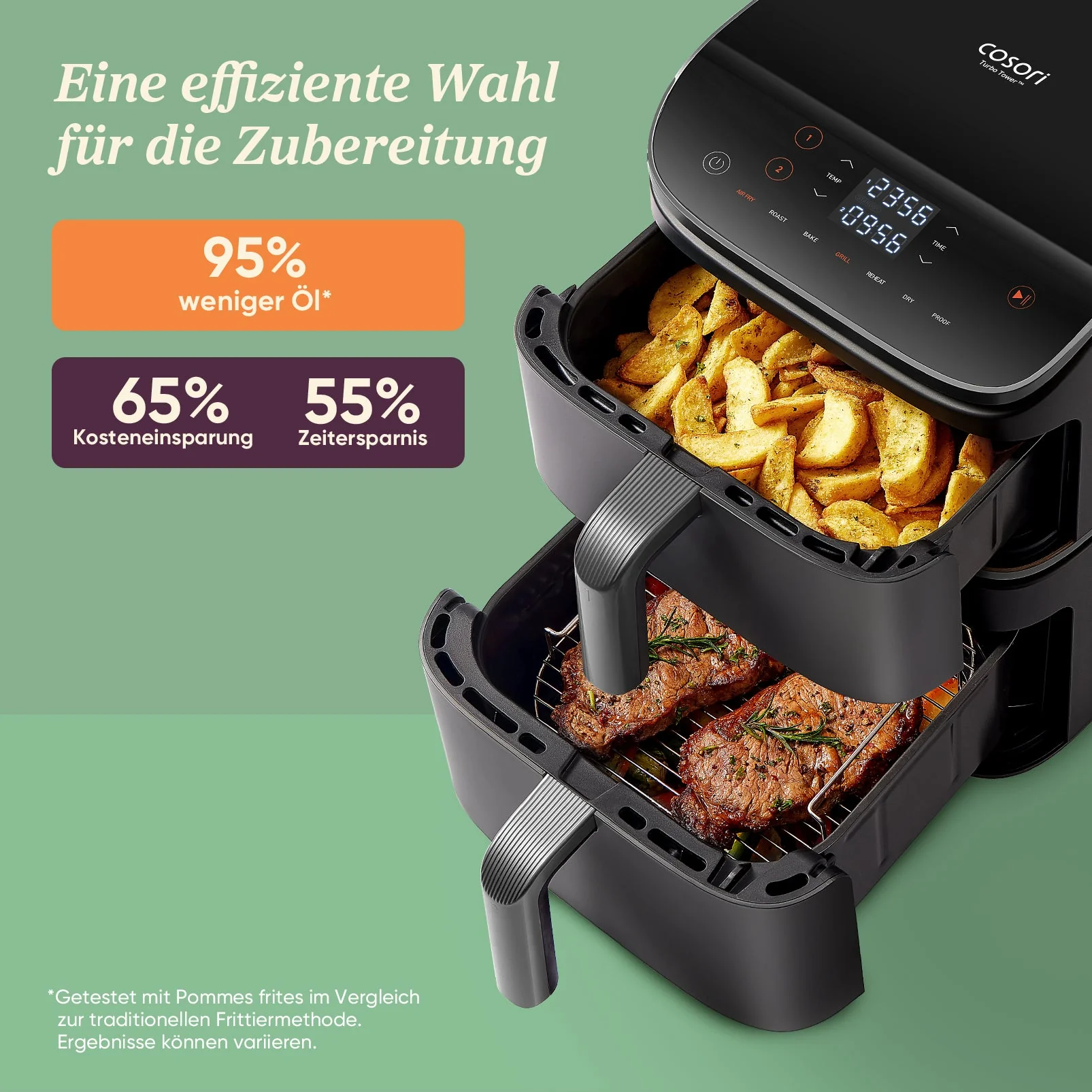 COSORI Turbo Tower™ 10,8-Liter Heißluftfritteuse Standard - Image 4