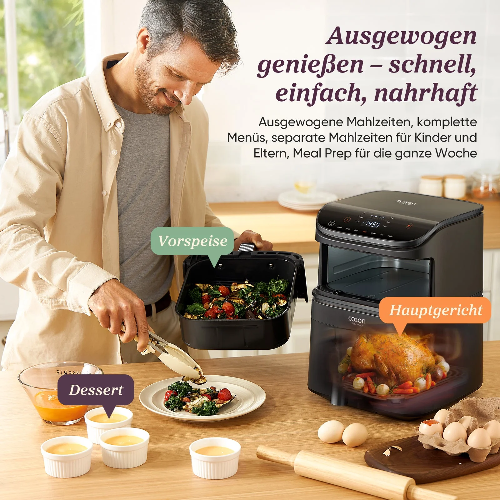 COSORI Turbo Tower™ 10,8-Liter Heißluftfritteuse Standard - Image 8