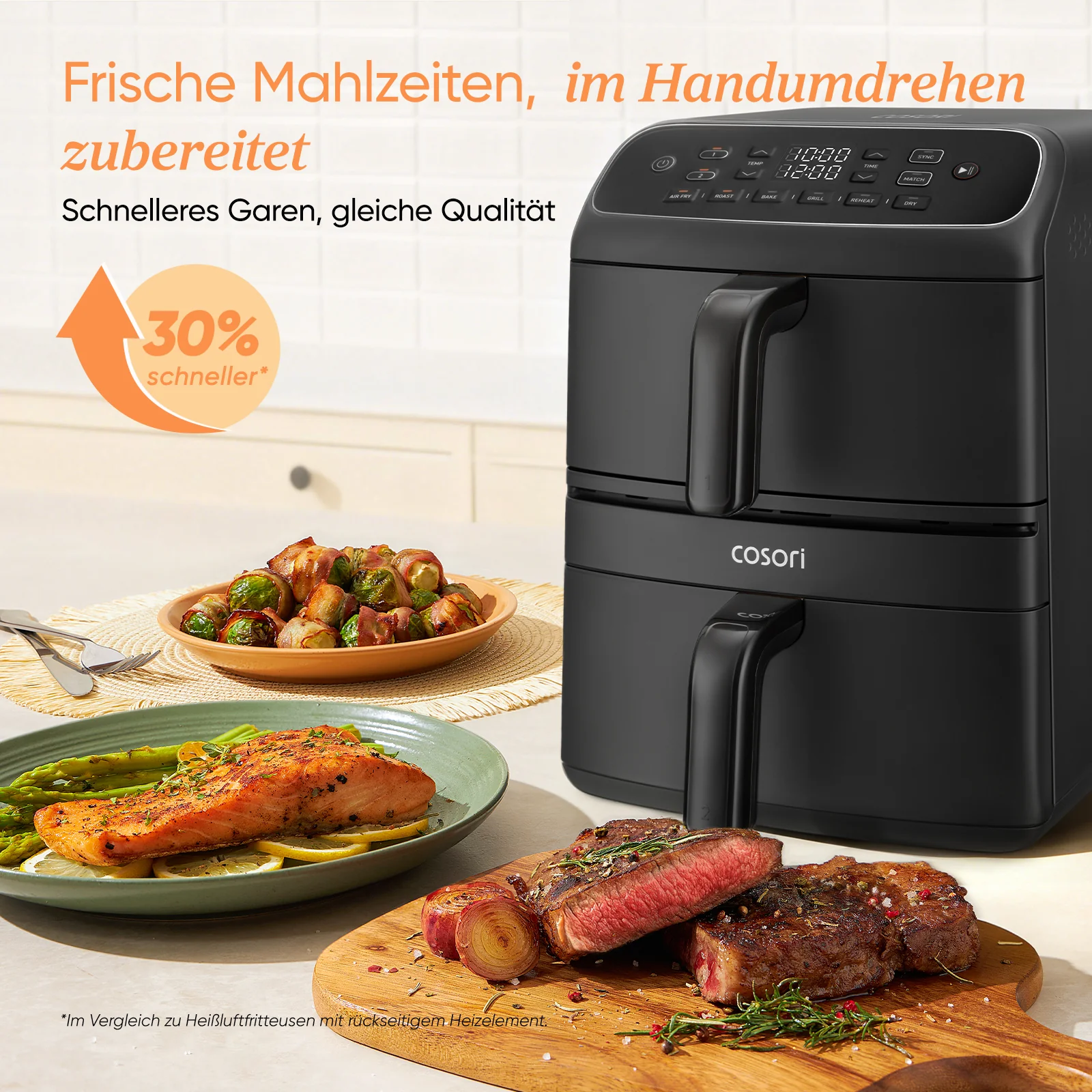 COSORI Turbo Tower™ Compact 8,6-Liter Heißluftfritteuse - Image 8