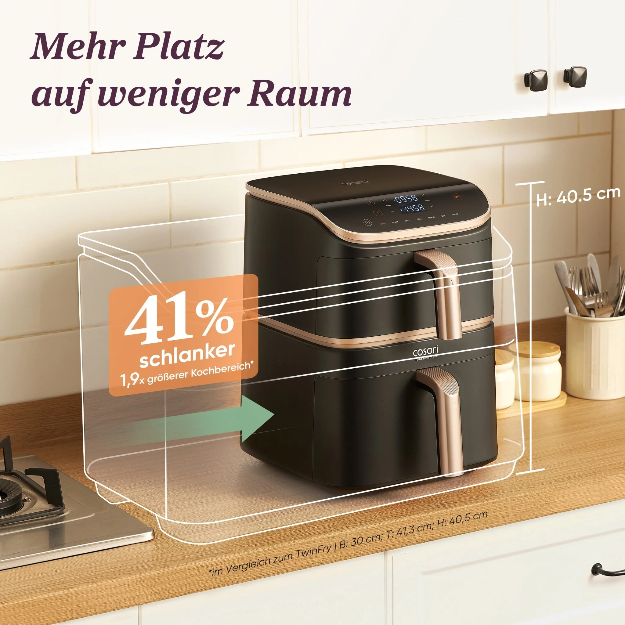 COSORI Turbo Tower™ 10,8-Liter Heißluftfritteuse Pro Smart - Image 10