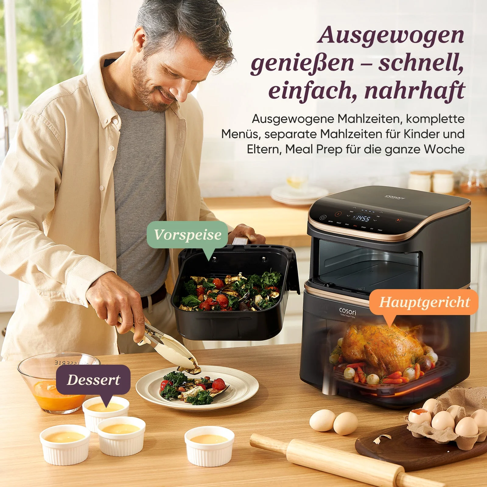 COSORI Turbo Tower™ 10,8-Liter Heißluftfritteuse Pro Smart - Image 12