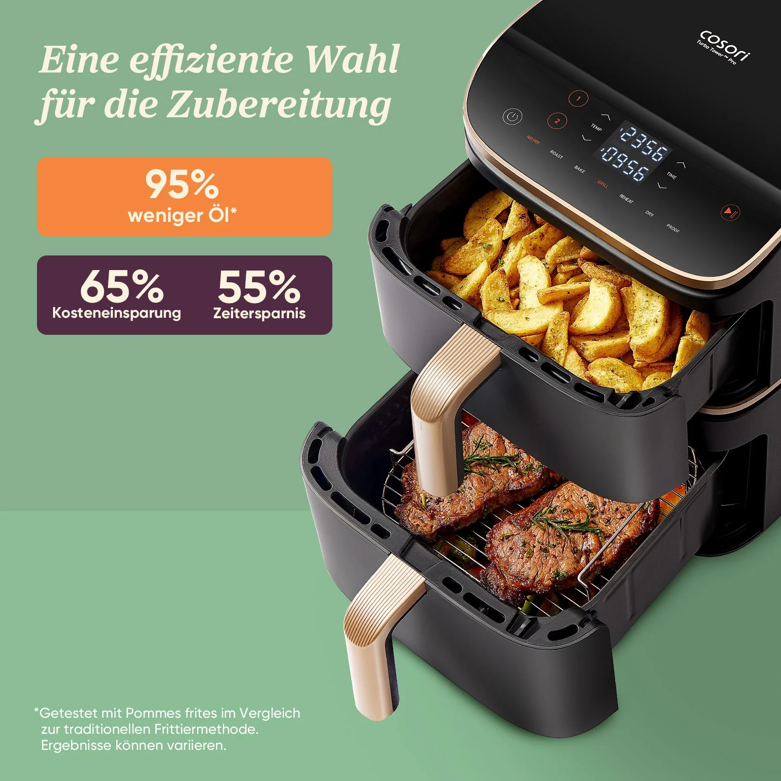 COSORI Turbo Tower™ 10,8-Liter Heißluftfritteuse Pro Smart - Image 13