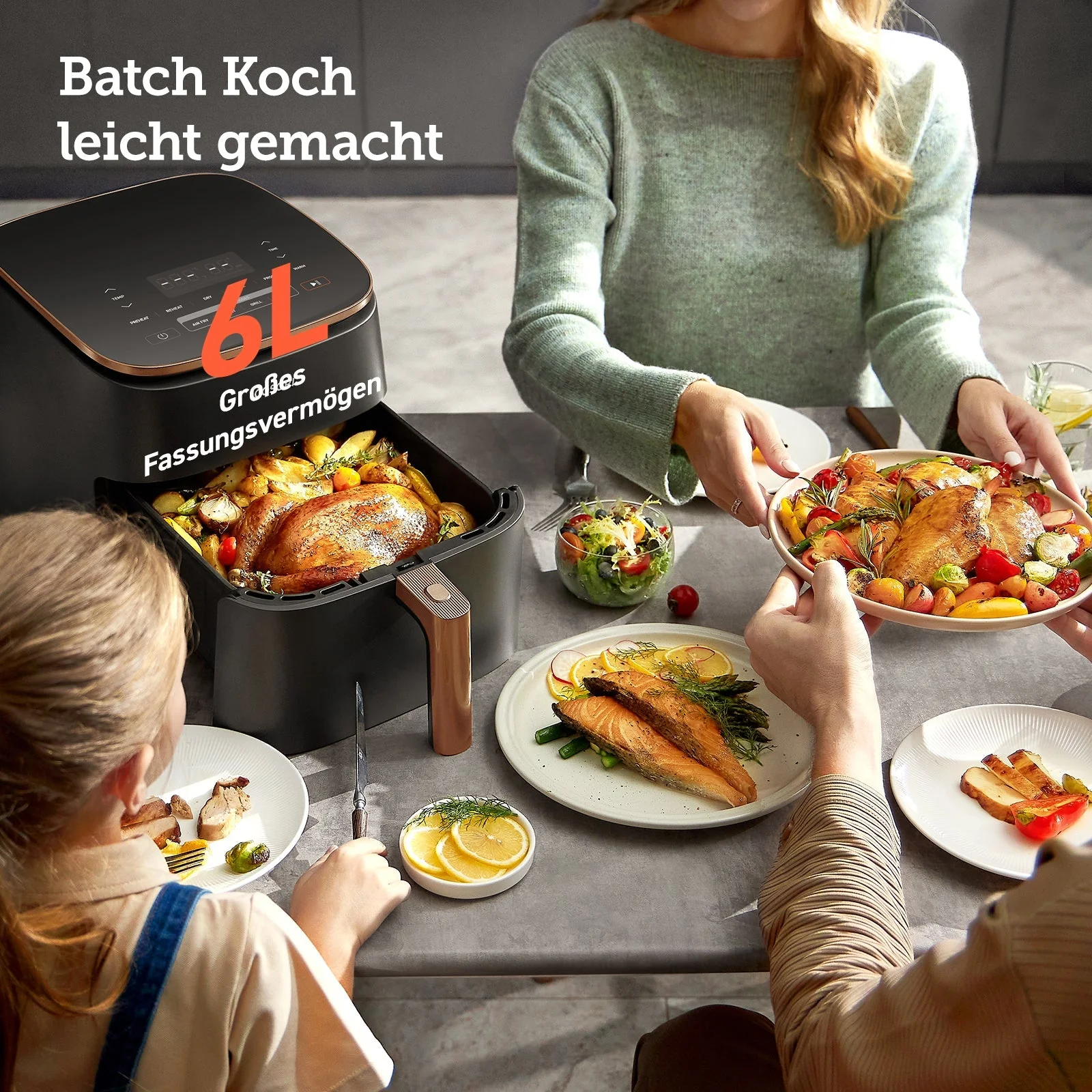 COSORI TurboBlaze™ 6.0-Liter Heißluftfritteuse mit DC Motor & Zubehör - Image 10