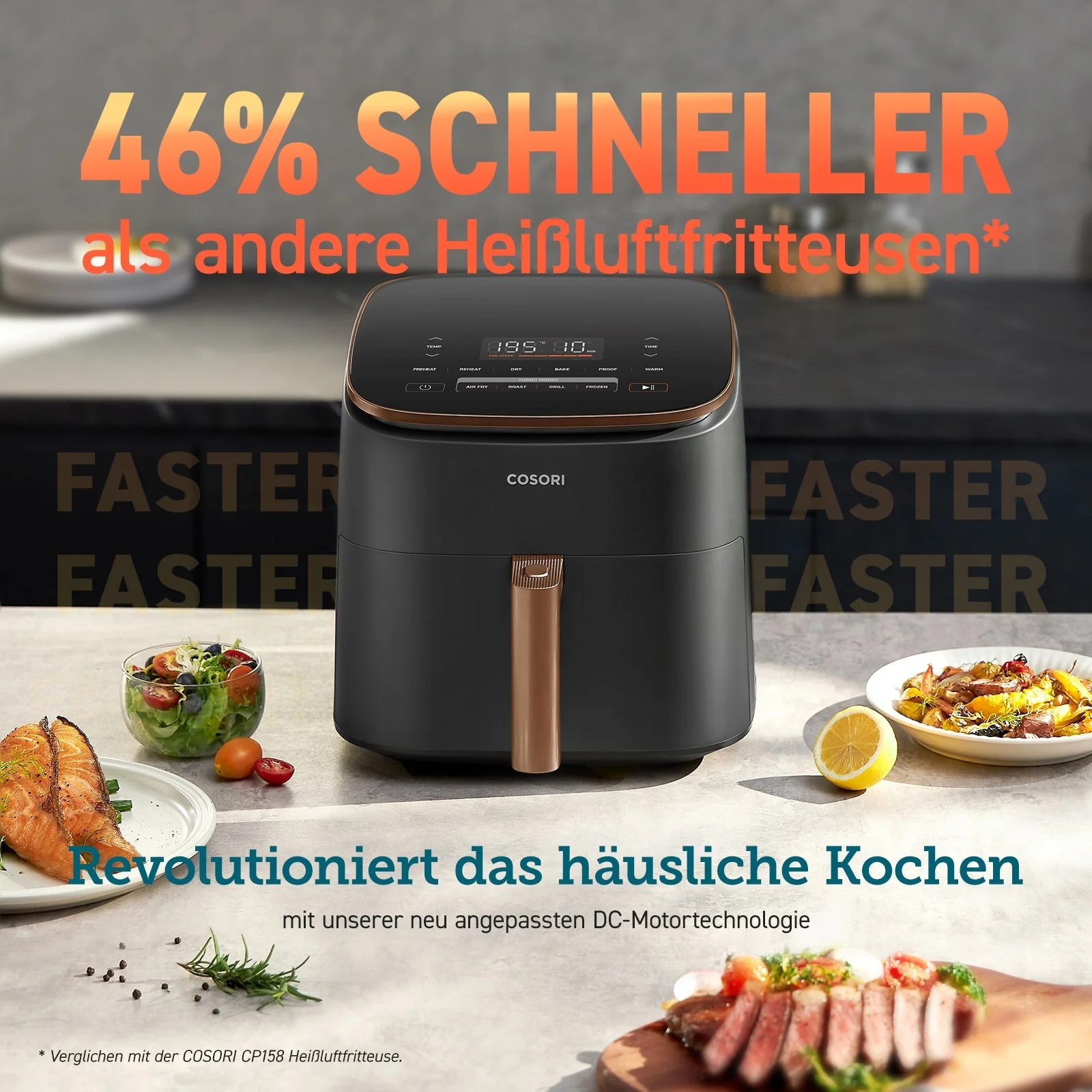 COSORI TurboBlaze™ 6.0-Liter Heißluftfritteuse mit DC Motor & Zubehör - Image 6
