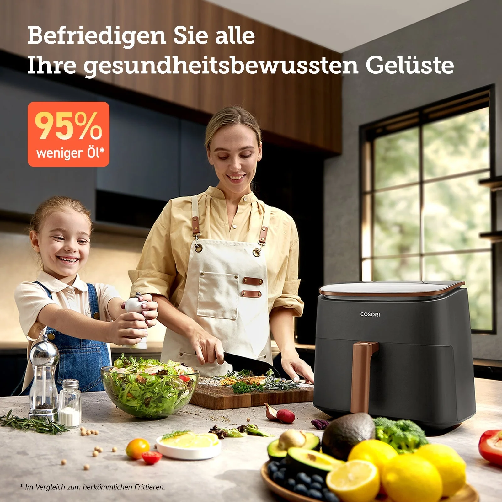 COSORI TurboBlaze™ 6.0-Liter Heißluftfritteuse mit DC Motor & Zubehör - Image 9
